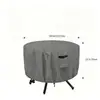 Cubierta Redonda para Mesa y Sillas de Jardín Impermeable para Exteriores, Cubierta para Muebles de Patio contra el Polvo