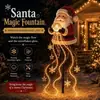 Nuevo producto transfronterizo: Luces de suelo de muñeco de nieve navideño, guirnaldas de luces LED de copo de nieve, decoraciones navideñas para patio exterior y jardín
