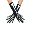 Luvas de Caveira de Halloween Meias de Esqueleto Adereços de Baile Meias de Osso de Fantasma Luminosas Adereços de Festa de Baile Fantasias
