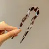 Elegante Pasador en Forma de U para Mujer, Pasador de Acrílico de Alta Gama para Peinados de Moño, Nuevo Accesorio para el Cabello Estilo Chino