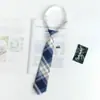 Estilo Japonés jk Corbata Mujer Talla Única Perezoso Preppy Estilo Camisa Uniforme Accesorios Uniforme Estudiante Cuadros Pareja Masculina Mismo Estilo