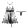 Lingerie Erótica Sexy Tamanho Grande Cheio MM Transparente Conjunto Apaixonado Sexy Quente Renda Provocante Uniforme Tentação Fácil de tirar qq