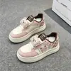 Zapatos de estudiante de cuero, tallas 36-40, tenis de correr para mujer, cómodos estilo estudiante, zapatos de moda versión coreana, tenis de papá