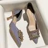 Elegantes Zapatos de Tacón Alto con Tacón de Aguja, Punta Fina, Diseño Hueco, Tendencia Otoño e Invierno 2025, Estilo Francés, con Pedrería, Piel Suave, Zapatos Individuales para Mujer