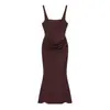 Ropa de Mujer Transfronteriza Verano 2026 Estilo Europeo y Americano Moda Casual Ajuste Delgado Exquisito Vestido Bodycon para Mujer A49025