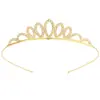 Crianças e Meninas Princesa Coroa Simples Fofa Faixa de Cabelo Bebê Festival Performance Acessórios de Cabelo Coroa de Aniversário Faixa de Cabelo para Bolo