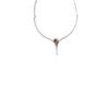 Colar de zircônia com diamantes e flash de luxo leve e moderno, design de nicho, temperamento de senso alto, elegante, tudo combinando, corrente de clavícula