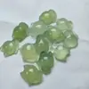 Pendente pequeno de raposa de calcedônia natural pingente de flor de pêssego de jade para mulheres pingente de ágata acessórios DIY pingente presente