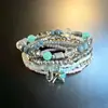 Pulsera de cuentas bohemia multicapa, pulsera de estilo étnico con estrella de mar y concha estilo vacacional, joyería para mujer al por mayor