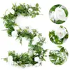 Enredadera de rosas artificial, producto de alta gama de Amazon, planta verde trepadora para decoración de cubretubos, enredadera de peonías artificial