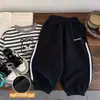 Pantalones Deportivos para Niños Ropa de Primavera Otoño Invierno para Niños Forro Polar Nuevo Estilo Niños Pequeños y Medianos Pantalones Casuales Sueltos Pantalones Suaves con Puño