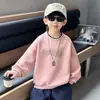 Q151 Sudadera a Rayas para Niños Primavera y Otoño Estilo Coreano para Bebé Moda Casual Manga Larga Nueva Camiseta Base para Niños