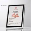 Marco de Fotos Metálico de Alta Gama, Placa de Autorización, Placa de Honor, Premio de la Cámara de Comercio, Premio de la Asociación, Premio del Presidente, Premio al Miembro