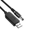 Línea de refuerzo de fábrica recta 12V adaptador USB de 5V a 12V 9V línea de refuerzo puerto DC5.5 línea de carga