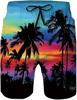 Estilo Informal de Resort Transfronterizo Patrón Europeo y Americano Impresión Digital 3D Moda Masculina Shorts Deportivos de Playa Envío Directo