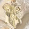 Presilha de garra com bolinhas estilo coreano, presilha tubarão com bolinhas, presilha de cabelo grande retrô de estampa de leopardo de alta qualidade para mulheres, acessório de cabelo que não danifica