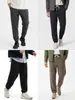 Calça de Moletom Grossa de Inverno Dengjie Masculina com Forro de Lã 400g Pesada Tricotada Esportiva Solta Jogger Casual
