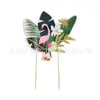 Letrero decorativo para pastel de flamenco fiesta de cumpleaños Fiesta niños adulto decoración de pastel letrero decorativo