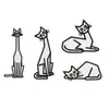 Parche de Tela Bordado de Gato Negro Parche de Tela de Animal de Dibujos Animados Parche Adhesivo para Reparación de Chaqueta de Plumas Decoración de Empaque de Bufanda Bolsos