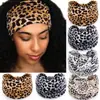 Estilo Chica Dulce y Fresca Picante Otoño e Invierno Diadema Deportiva Estampado de Leopardo Diadema Elástica Ancha Nudada Estilo Europeo y Americano Pañuelo para la Cabeza Absorbente de Sudor