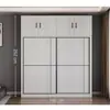 Armario de puerta corredera de madera maciza, mueble de dormitorio moderno minimalista, adecuado para casas de huéspedes y apartamentos de alquiler, armario de gran capacidad