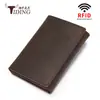 Cartera de Cuero Genuino Premium Chao Niu Cuero Vintage Crazy Horse 70% de descuento Cartera Antirrobo RFID Ranura para Múltiples Tarjetas Billetera para Monedas Portatarjetas