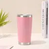 Termo de acero inoxidable 20 oz Taza para coche vacío taza de café frío gran capacidad taza de hielo taza de coche portátil