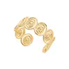 Exquisito brazalete circular transfronterizo con diseño versátil, forma de espiral elegante y única, sensación de alta gama