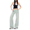 Nuevo ProductoVerano 2026 Mezclilla|Retro Americano Chica Caliente Cintura Baja Corte Holgado Versátil Adelgazante Jeans de Pierna Ancha