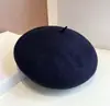Boina Nova de Outono e Inverno para Crianças, Boina de Pintora Estilosa e Versátil para Meninas com Boina de Pele de Ovelha