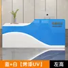 Mostrador de bar, escritorio de recepción moderno pintado, mostrador de tienda, mostrador de bar, mostrador de caja de salón de belleza, escritorio de recepción para pequeñas empresas