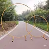 Nuevo Arco Circular de Hierro Forjado para Bodas Marco de Arco Circular de un Tubo Puerta de Flores Redonda Decoración de Fondo Accesorios de Arco Geométrico de un Solo Poste