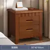 Mesita de noche de madera maciza, no requiere instalación, mesita de noche para dormitorio con acabado estilo chino, diseño simple con cerradura, mueble de almacenamiento para habitación de alquiler a precio especial
