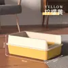 Caixa de areia semi-fechada mais vendida da Amazon com grade, vaso sanitário para gatos extragrande, à prova de respingos e fácil de limpar, venda direta