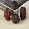 Sándalo Rojo Mantra de Seis Sílabas Dzi Mano de Buda DIY Accesorios Estilo Chino Pulsera Tejida a Mano Collar Cuentas de Oración Accesorios