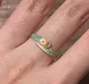 Caperucita Roja Explosivo Estilo Retro Color Aceite Goteando Alambre Dibujado Flor Anillo Femenino Diseño Nicho Sentido de Alta Calidad Anillo Anillo