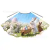 Fábrica Europea y Americana de Capas de Pascua Hechas a Medida para Niños, Capas con Lazo Estampado de Huevo de Conejo para Actuaciones, Accesorios para Niños