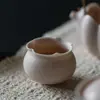 Taza Maestra Color Rosa Nube Cocida en Horno Estilo Japonés, Taza de Té Exquisita, Juego de Té Kung Fu Rosa, Taza de Cata, Taza de Aroma