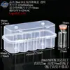Cajas de plástico de alta calidad para viales, disponibles en tamaños de 3 ml y 10 ml, con múltiples especificaciones, transparentes y con tapas, para envasar polvo liofilizado en viales de vidrio
