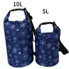 Venta al por mayor del fabricante, producto popular transfronterizo: material de tafetán de poliéster ultraligero, bolsa tipo cubo impermeable con correa de un solo hombro y diseño estampado