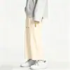 Pantalones Casuales de Seda de Hielo para Hombre, Estilo Delgado de Verano 2026 Nuevos Pantalones de Pierna Recta Sueltos de Secado Rápido de Pierna Ancha para Hombres Jóvenes