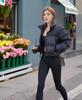 Jaqueta de Penas Kendall Personalizada para Mulheres, Casaco Puffer Curto de Moda de Inverno, Feito Sob Medida com 90% de Penugem de Pato Branco, Roupa de Exterior Quente