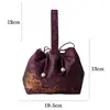 Bolsa para Set de Té de Tela, Bolsa de Almacenamiento Hecha a Mano, Bolsa Portátil para Almacenamiento de Set de Té para Exteriores, Bolso de Mano con Set de Té para Viaje Estilo Chino