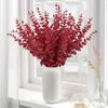 Eucalipto Flor Artificial Sencilla Tacto Eucalipto Hojas de Dinero Recortes Decoración del Hogar Arreglo Floral DIY Hojas de Planta Verde