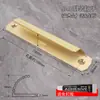 Manija Pequeña de Aleación de Aluminio para Mosquitero, Manija Engrosada para Puerta Corredera de Montaje Superficial, Puerta Corredera de Balcón, Ventana, Puerta de Gabinete, Cajón Manija Pequeña