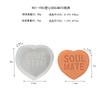 Cross-border nova série DIY Dia dos Namorados tridimensional carta de amor vela sabão incenso vela molde de silicone