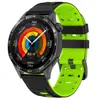 Adecuado para Huawei, Xiaomi, Redmi, Samsung Correa de Silicona para Reloj 22mm, Pulsera de Moda Bicolor Estilo Mecánico con Hebilla de Acero Negro