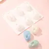 Molde de Silicona para Pastel Mousse de Conejo Popular de 6 Piezas para Hornear DIY Fácil de Desmoldar