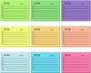 Explosiones transfronterizas color fluorescente notas Post-it notas multicolores para fortalecer el plan de aprendizaje pegajoso de oficina venta al por mayor
