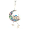 Decoración Festiva de Madera Transfronteriza, Castillo de Luna Árabe de Oriente Medio, Manualidades, Grabado Láser por Computadora, Colgante de Escritorio